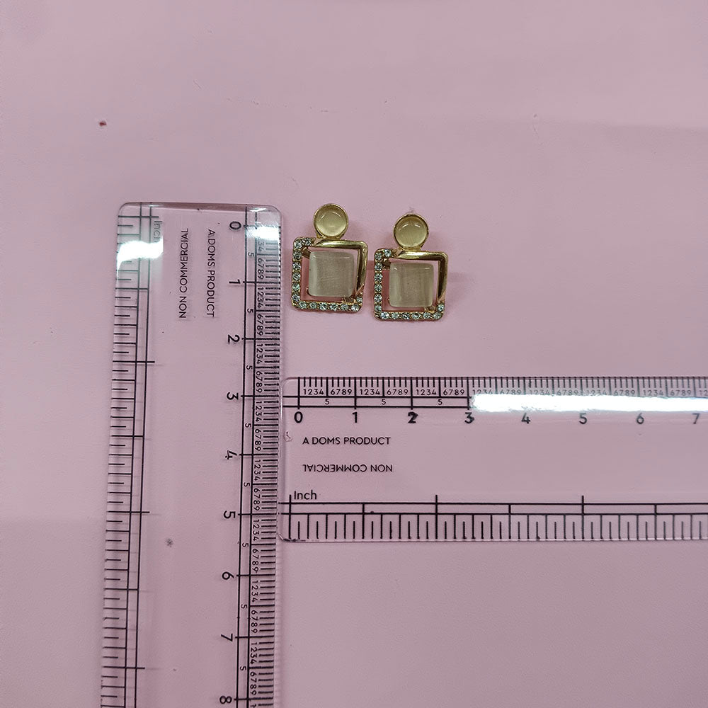 The99Jewel Exclusive Gold Plated Crystal Stone Elegant Earrings
