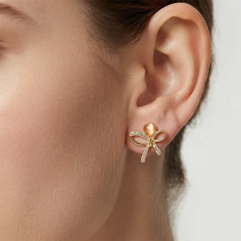 The99Jewel Exclusive Gold Plated Crystal Stone Elegant Earrings 