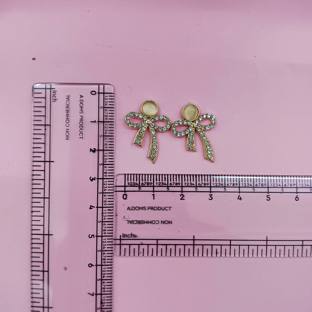 The99Jewel Exclusive Gold Plated Crystal Stone Elegant Earrings
