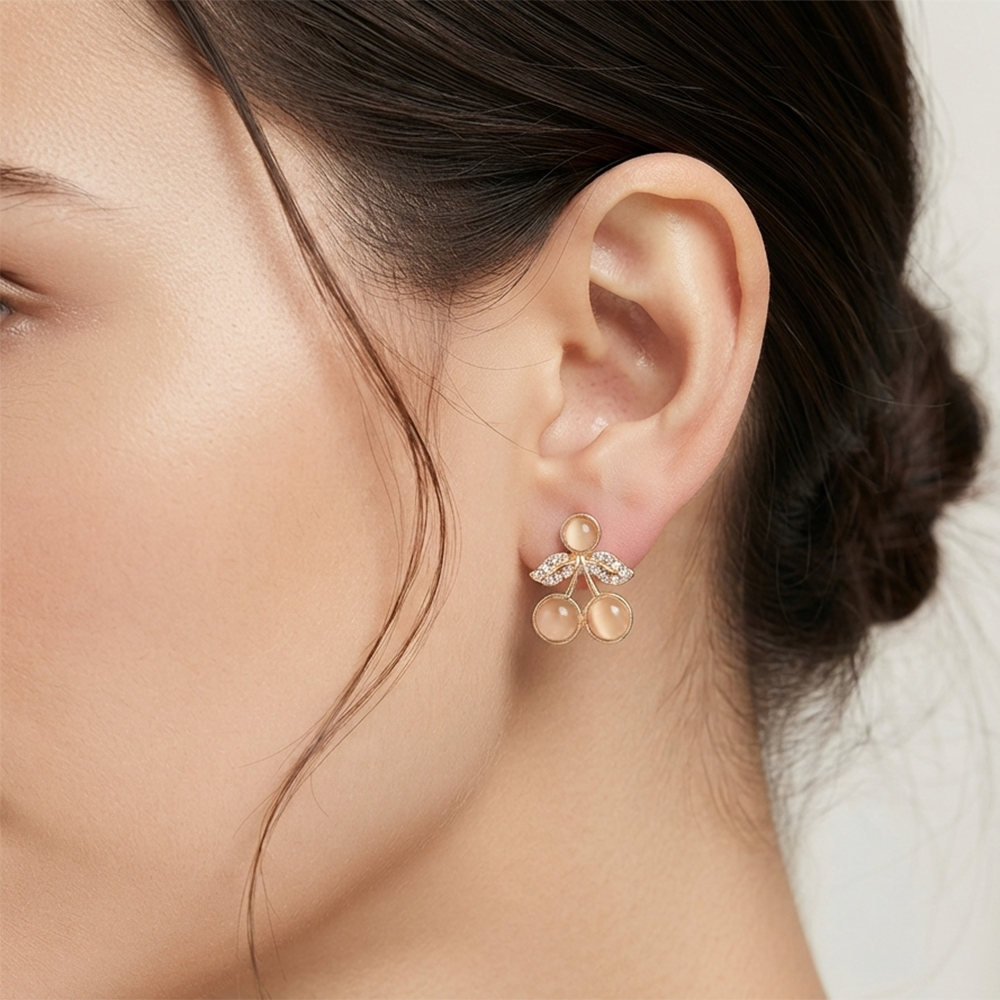 The99Jewel Exclusive Gold Plated Crystal Stone Elegant Earrings