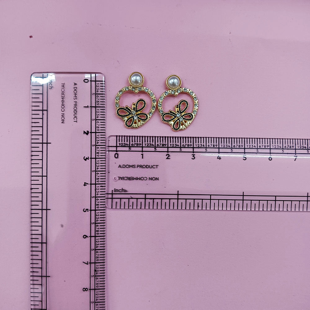 The99Jewel Exclusive Gold Plated Crystal Stone Elegant Earrings