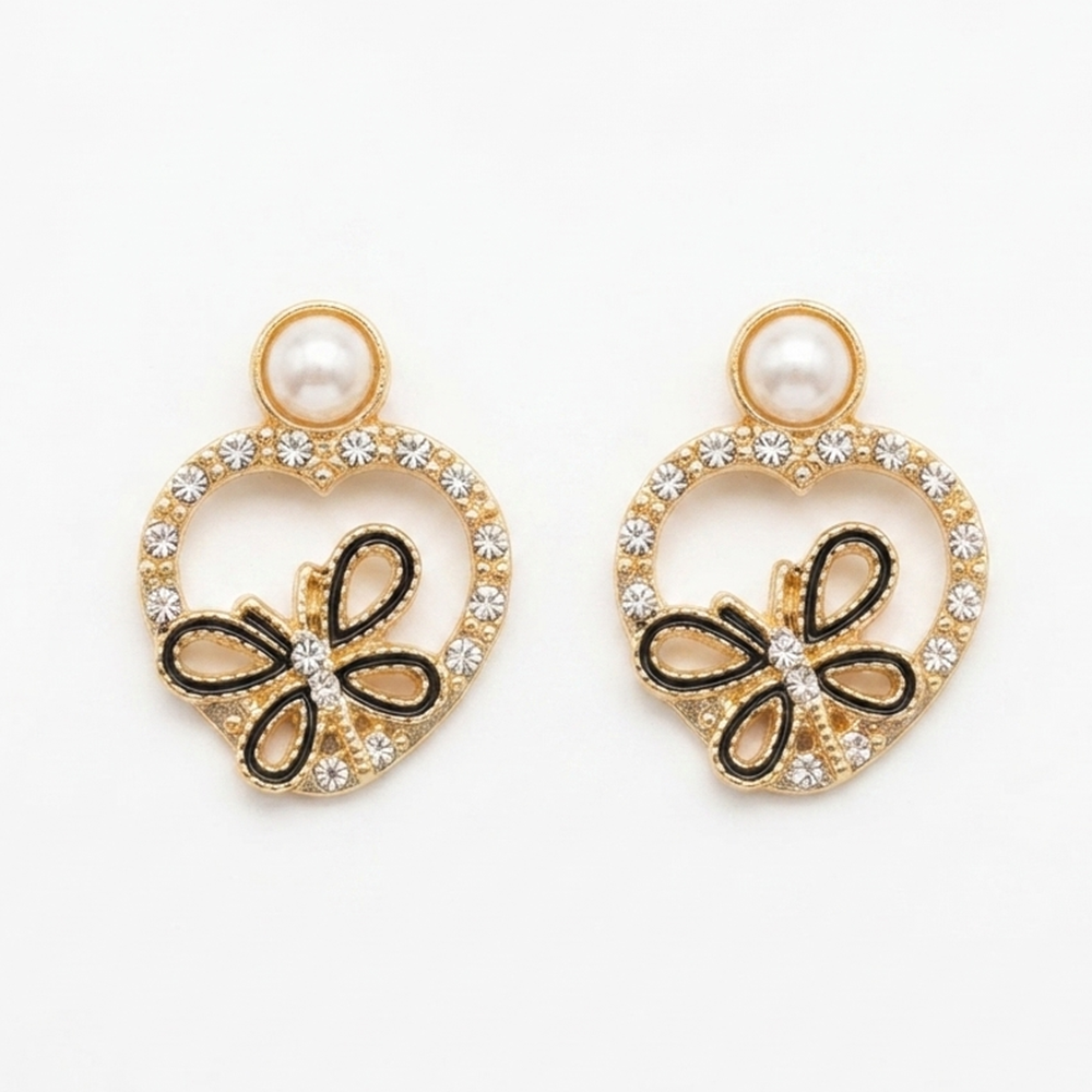 The99Jewel Exclusive Gold Plated Crystal Stone Elegant Earrings