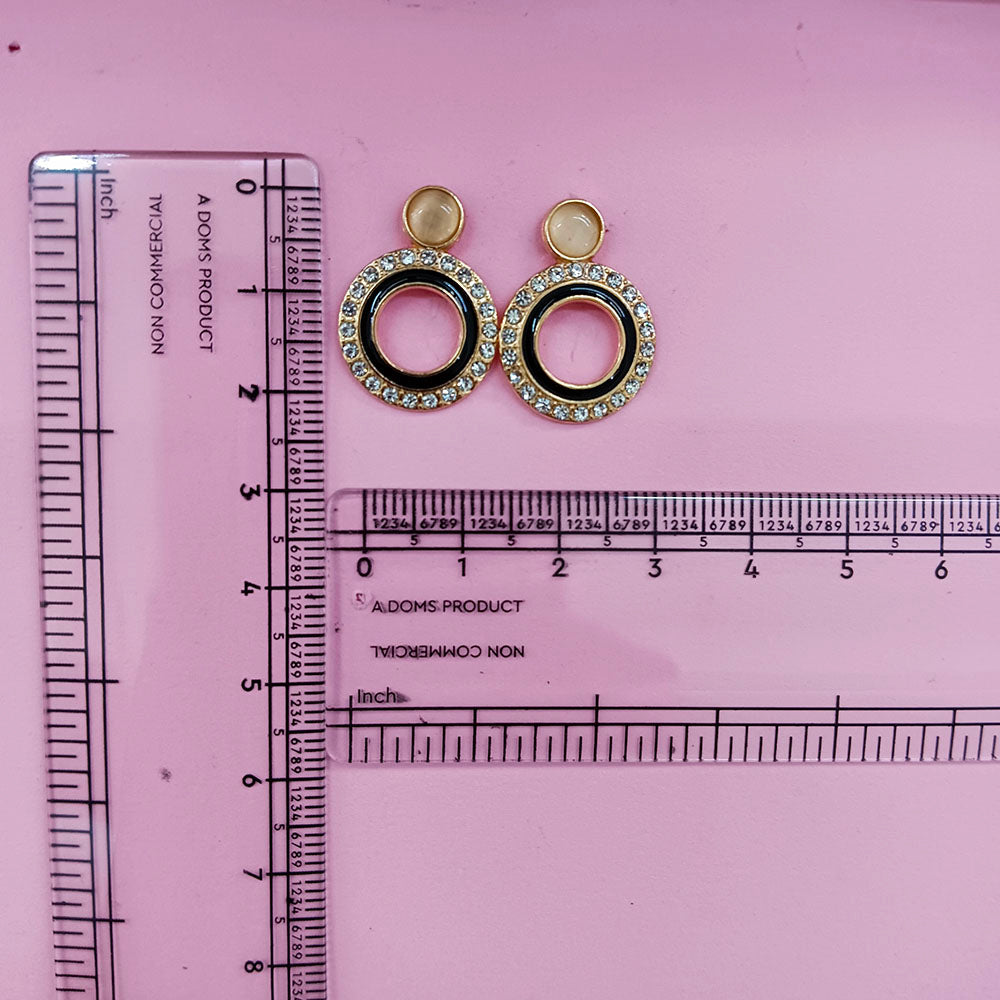 The99Jewel Exclusive Gold Plated Crystal Stone Elegant Earrings