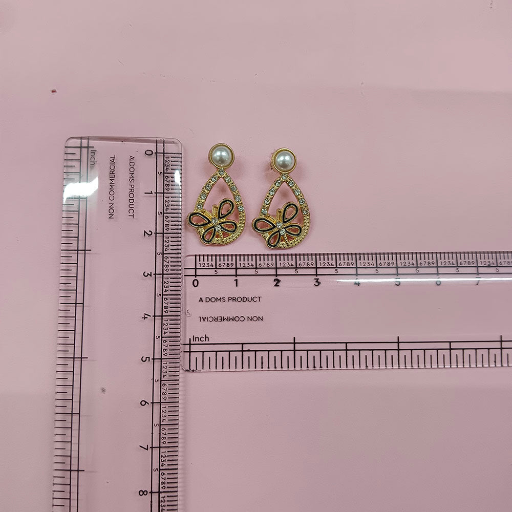 The99Jewel Exclusive Gold Plated Crystal Stone Elegant Earrings