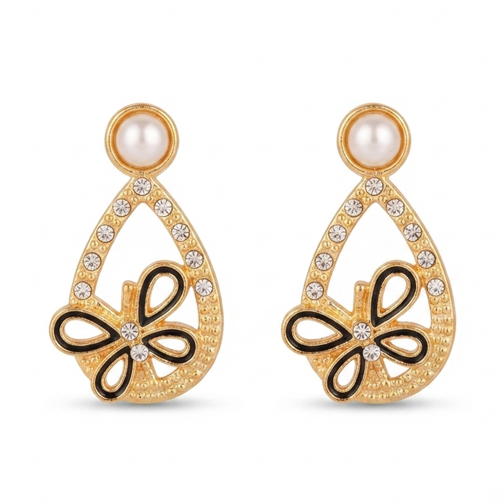 The99Jewel Exclusive Gold Plated Crystal Stone Elegant Earrings