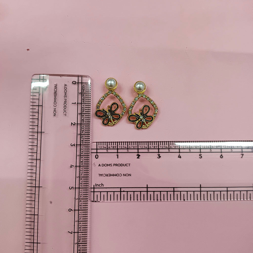 The99Jewel Exclusive Gold Plated Crystal Stone Elegant Earrings
