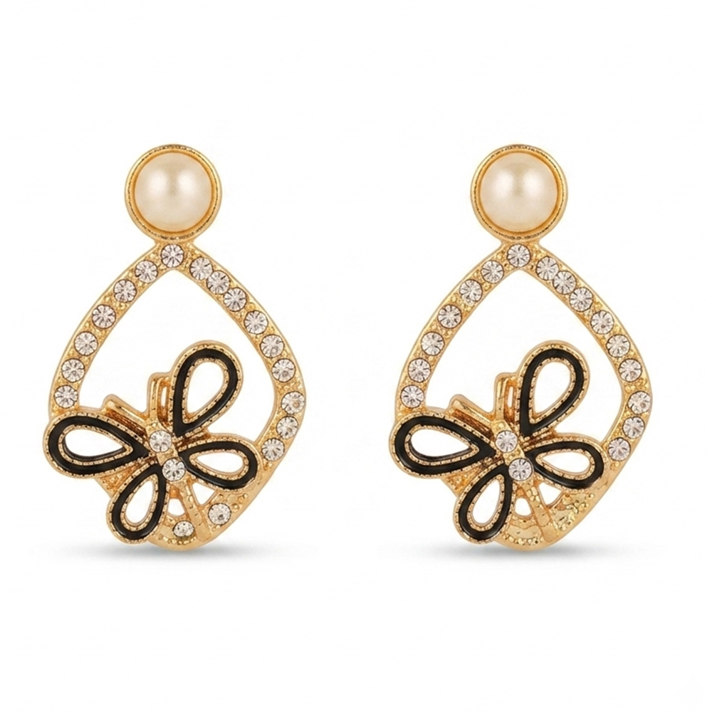 The99Jewel Exclusive Gold Plated Crystal Stone Elegant Earrings
