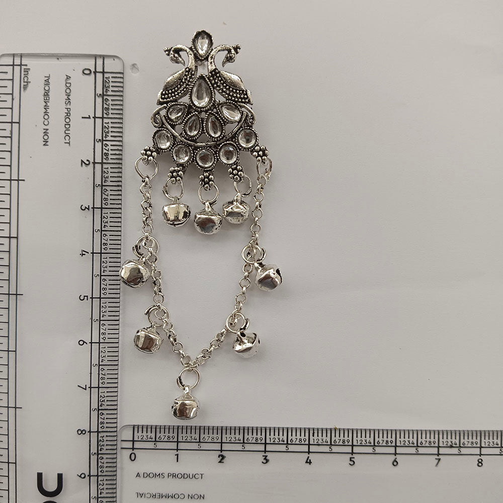 The99Jewel Kashmiri Silver Plated Ghungroo Dangler Earrings for Women