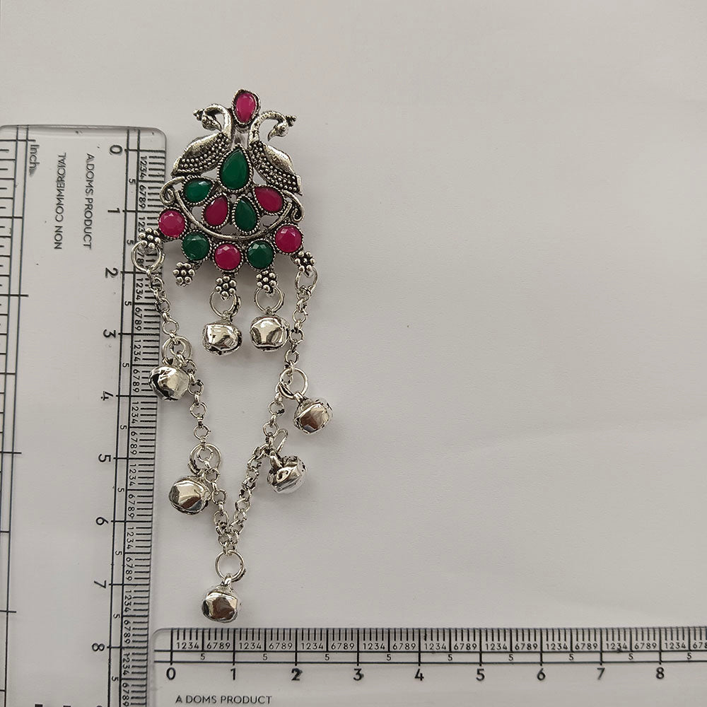 The99Jewel Kashmiri Silver Plated Ghungroo Dangler Earrings for Women