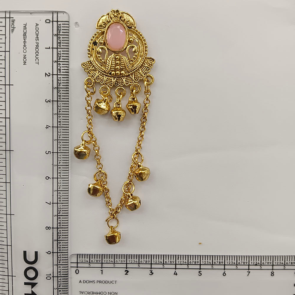 The99Jewel Kashmiri Gold Plated Ghungroo Dangler Earrings for Women