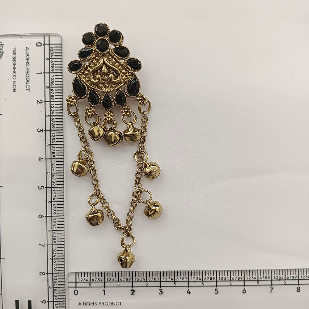 The99Jewel Kashmiri Mehndi Plated Ghungroo Dangler Earrings for Women