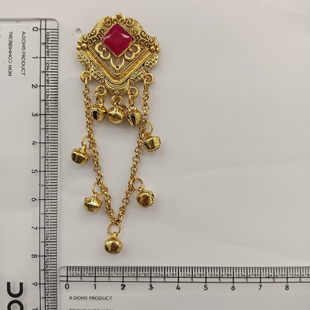 The99Jewel Kashmiri Gold Plated Ghungroo Dangler Earrings for Women