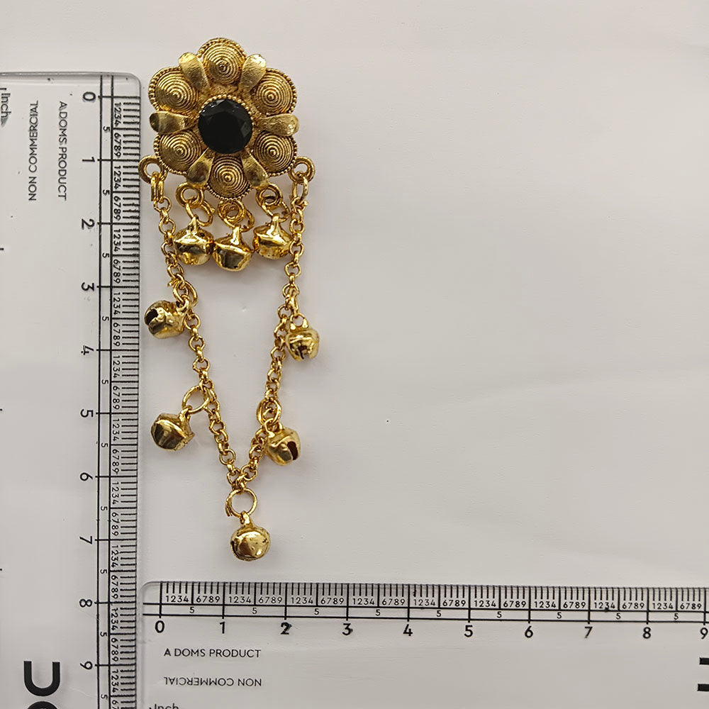 The99Jewel Royal Kashmiri Inspired Gold Plated Ghungroo Dangler Earrings