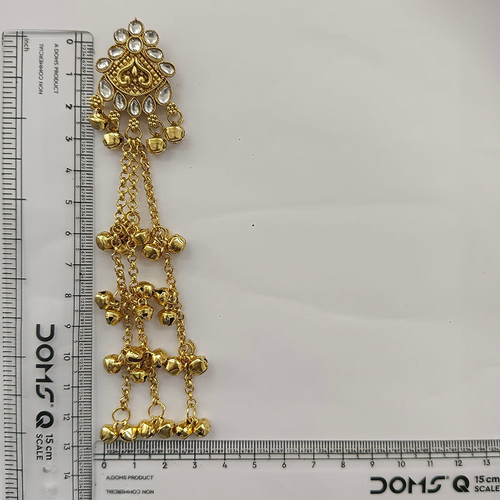 The99Jewel Royal Kashmiri Inspired Gold Plated Ghungroo Dangler Earrings