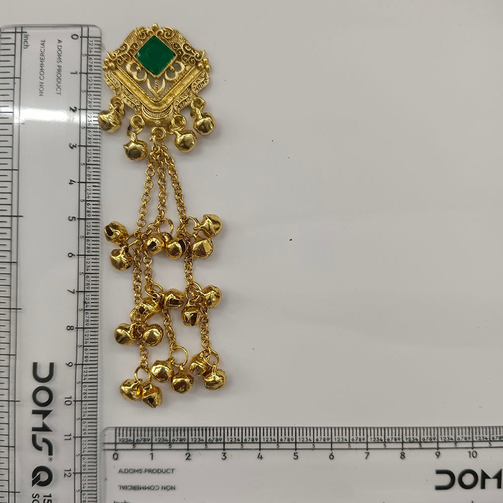The99Jewel Trendy Kashmiri Gold Plated Ghungroo Earrings for Women