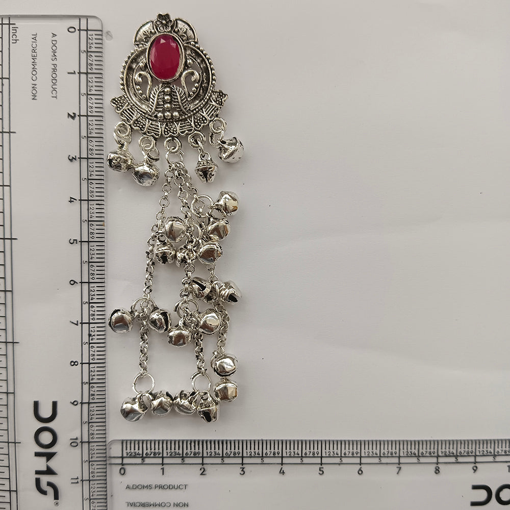 The99Jewel Trendy Kashmiri Silver Plated Ghungroo Earrings for Women