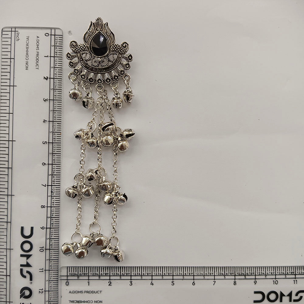 The99Jewel Trendy Kashmiri Silver Plated Ghungroo Earrings for Women