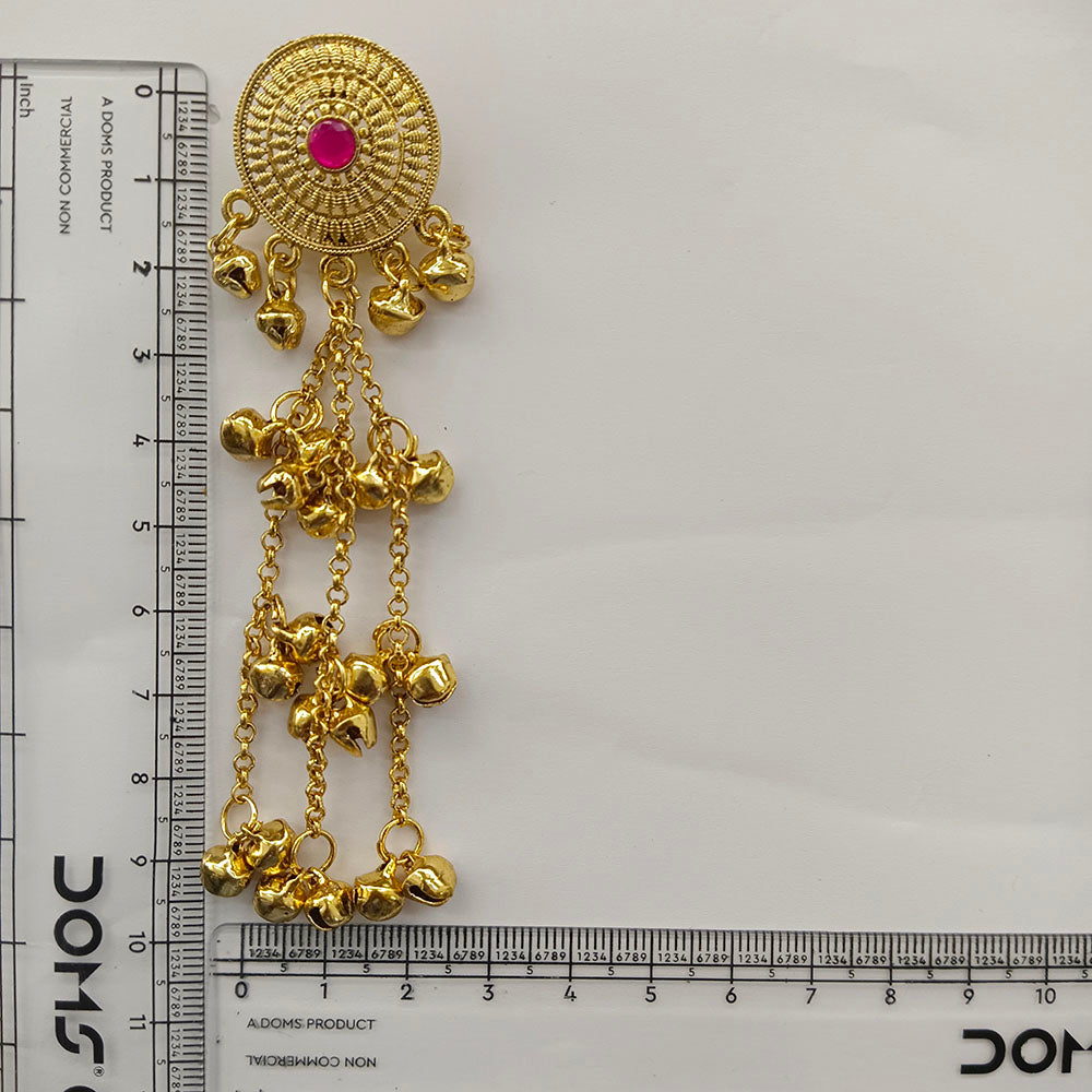 The99Jewel Trendy Kashmiri Gold Plated Ghungroo Earrings for Women