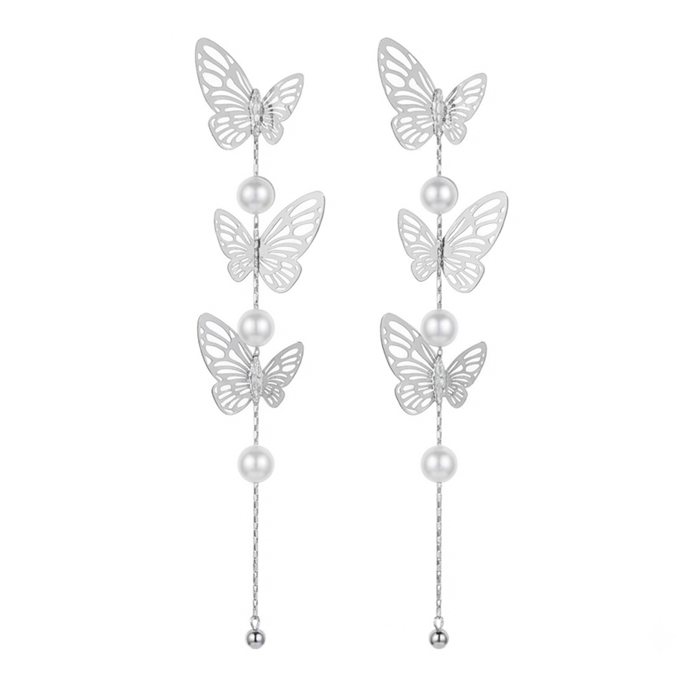 The99Jewel Trendy Long Tassel Earrings with Butterfly  Drop for Women