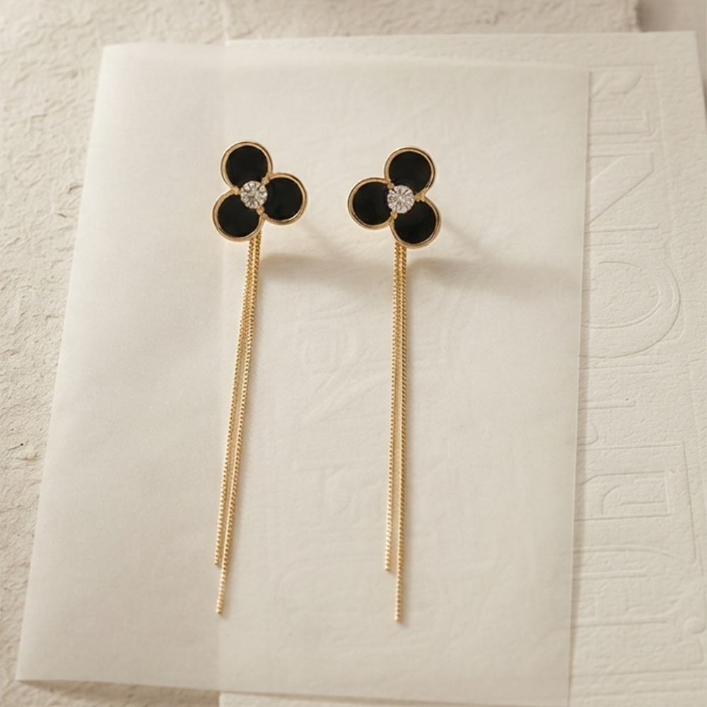 The99Jewel Trendy Long Tassel Earrings with Floral Motif  for Women Stylish Party & Festive Wear Jewellery
