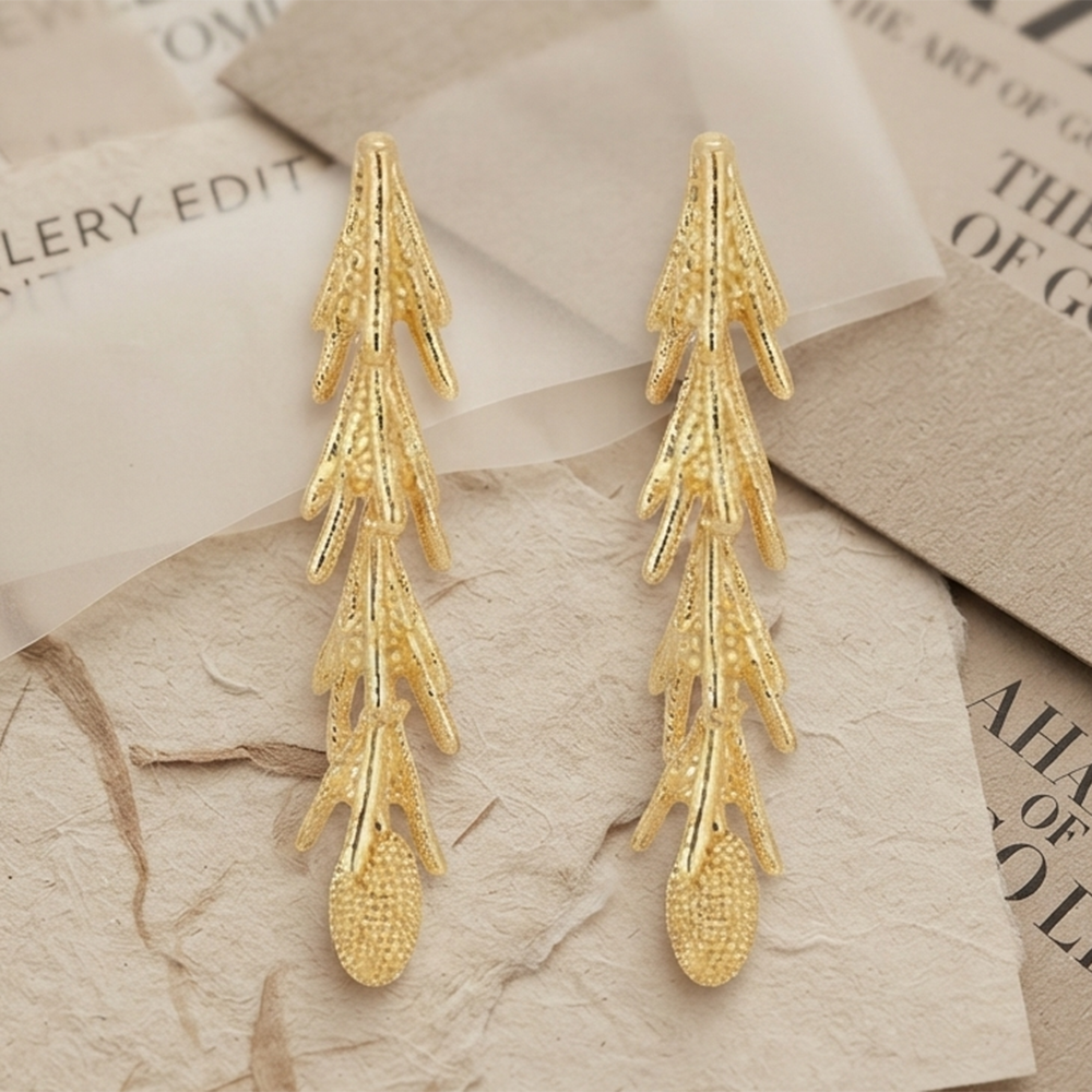 The99Jewel Stylish Tree Branch  Shape Dangler Earrings for Women Classic Ethnic & Party Wear