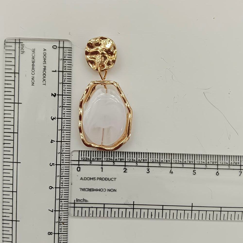 The99Jewel Trendy Ethnic White Marble Rasin Dangler Earrings for Women  Wedding & Festive Wear Jewellery