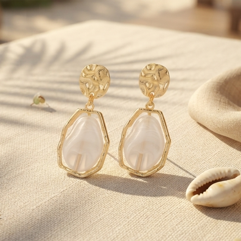 The99Jewel Trendy Ethnic White Marble Rasin Dangler Earrings for Women  Wedding & Festive Wear Jewellery