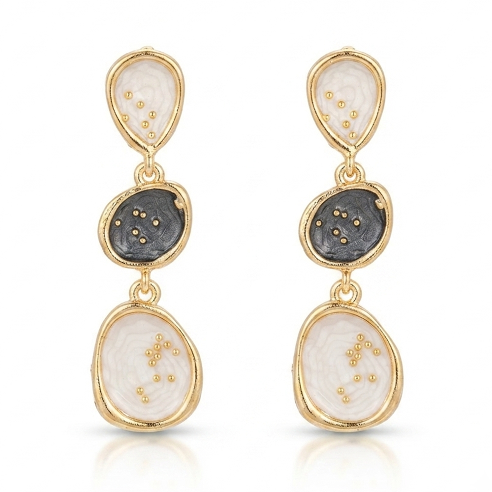 The99Jewel Beautiful Gold Plated Rasin Stone Long Dangler Earrings for Women Trendy Ethnic Jewellery