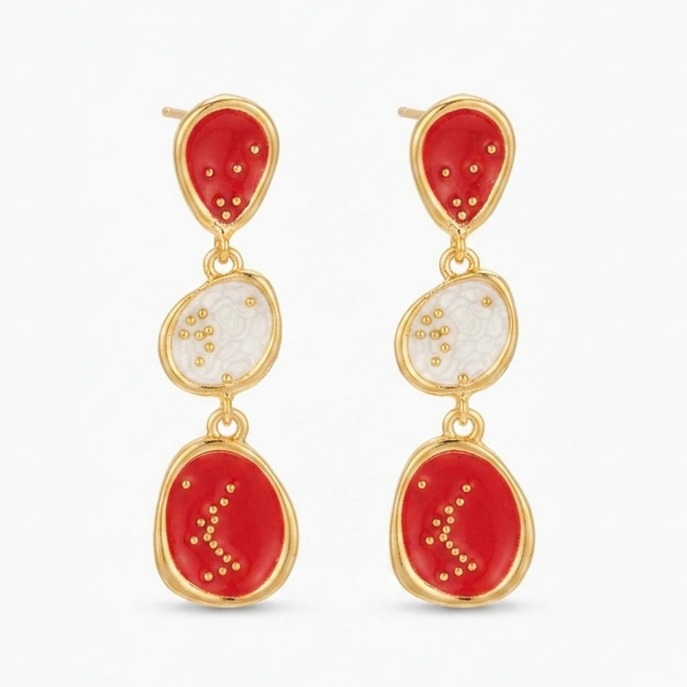 The99Jewel Beautiful Gold Plated Rasin Stone Long Dangler Earrings for Women Trendy Ethnic Jewellery