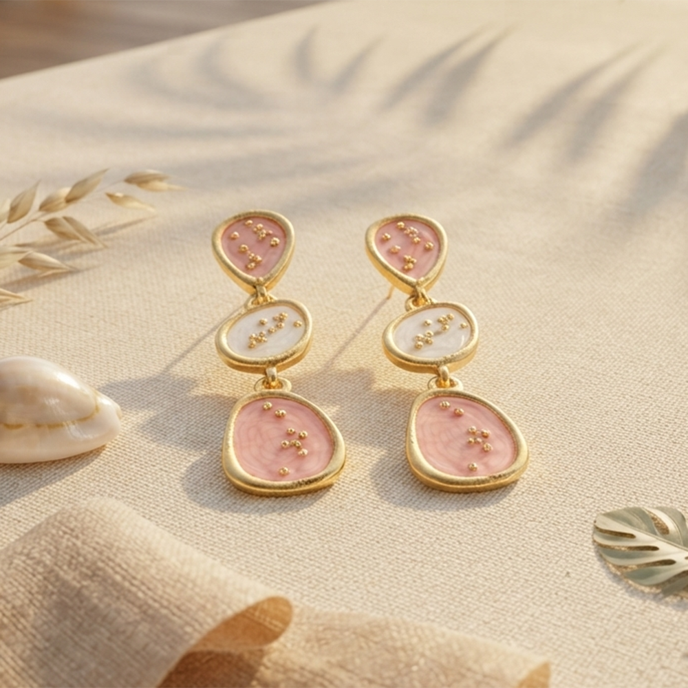 The99Jewel Beautiful Gold Plated Rasin Stone Long Dangler Earrings for Women Trendy Ethnic Jewellery
