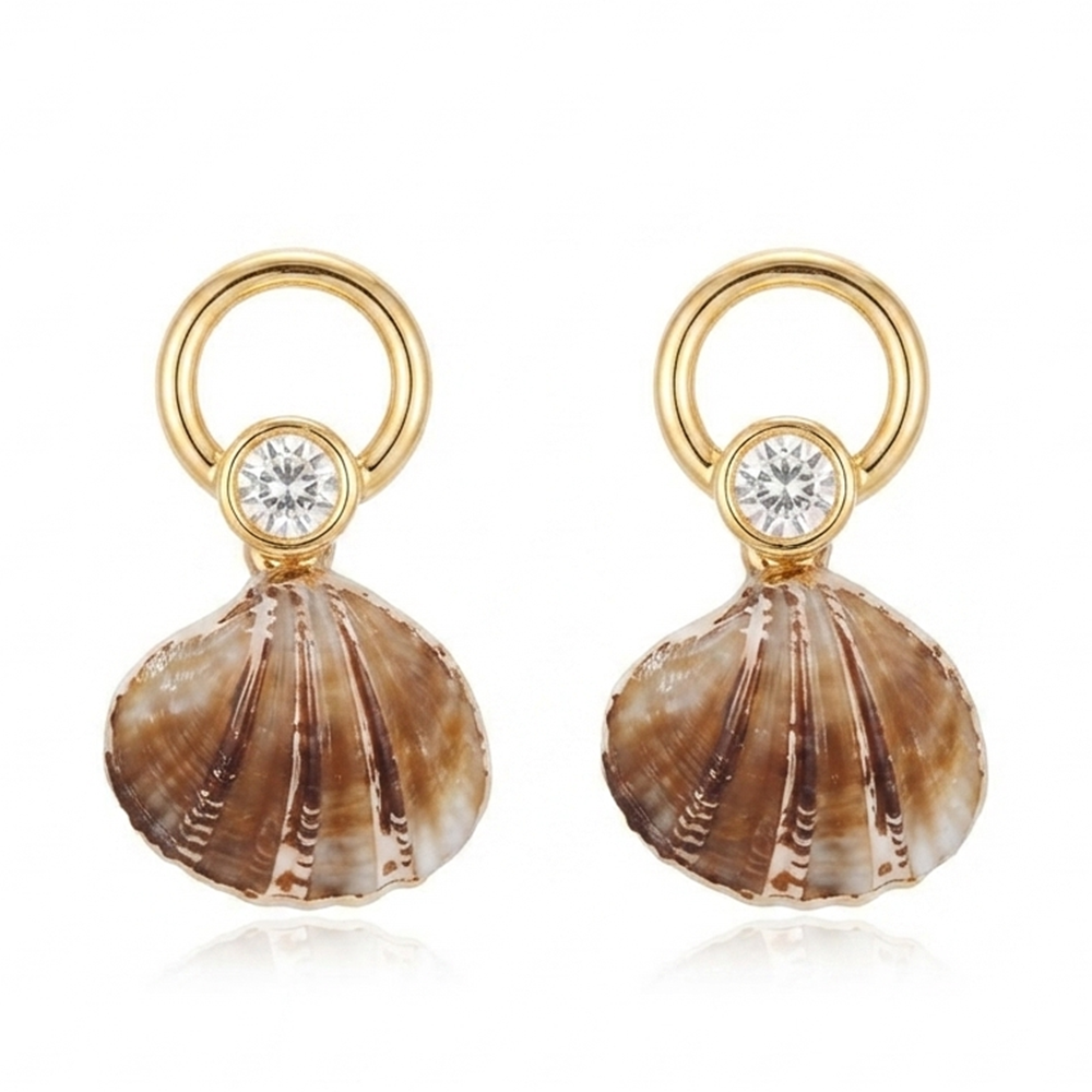The99Jewel Gorgeous Shell Drop Dangler Earrings for Women Stylish Beach & Festive Fashion Jewellery