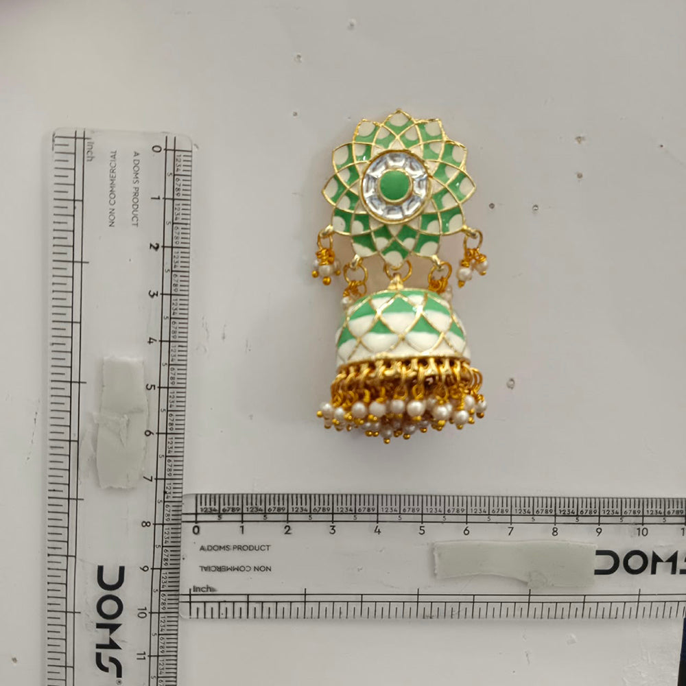The99Jewel Designer Festive Meenakari Jhumka Earrings