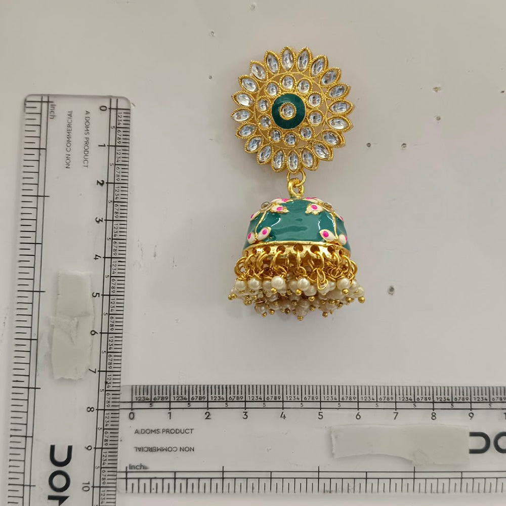 The99Jewel Designer Festive Meenakari Jhumka Earrings
