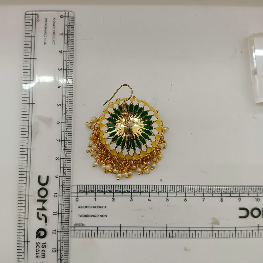 The99Jewel Designer Festive Meenakari Jhumka Earrings
