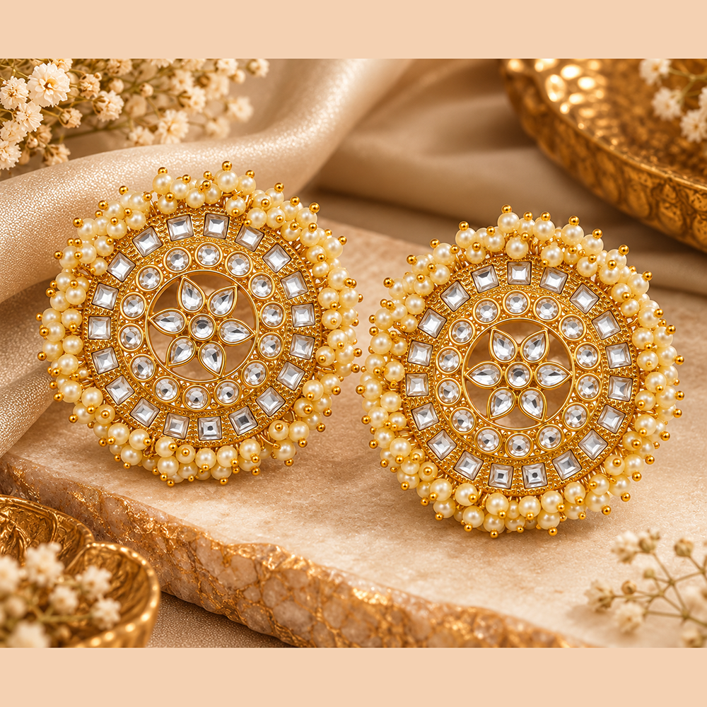 The99Jewel Designer Festive KundanStuds Earrings
