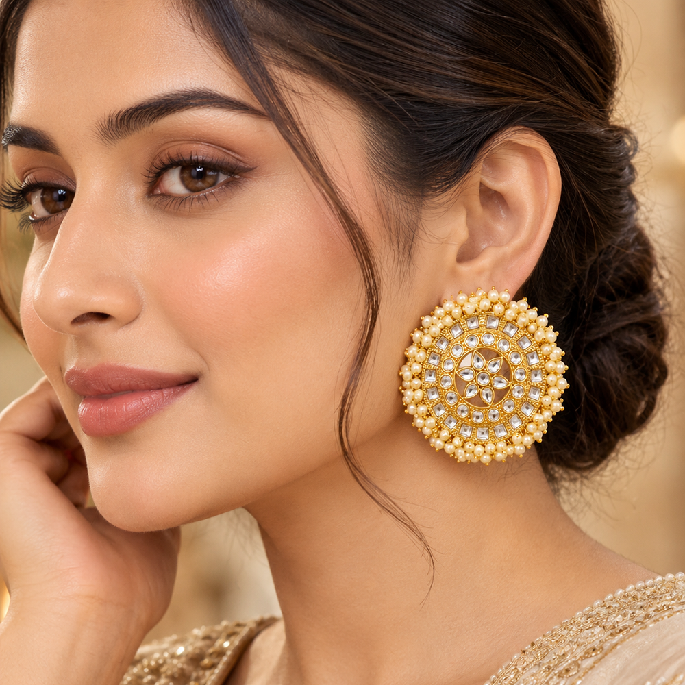 The99Jewel Designer Festive KundanStuds Earrings