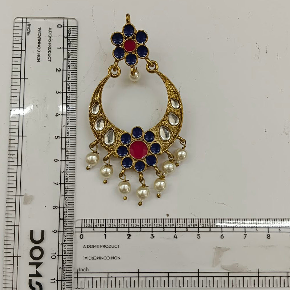 The99Jewel Designer Festive KundanDangler Earrings