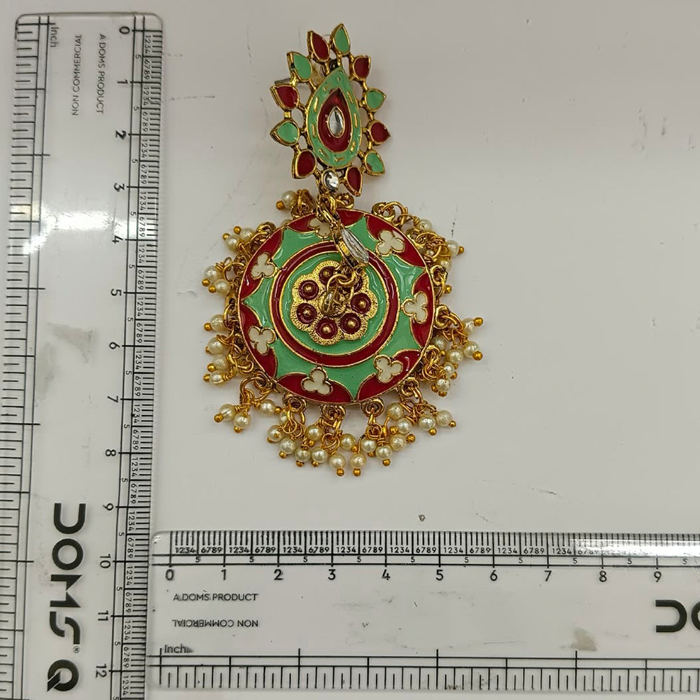The99Jewel Designer Festive Meenakari Jhumka Earrings
