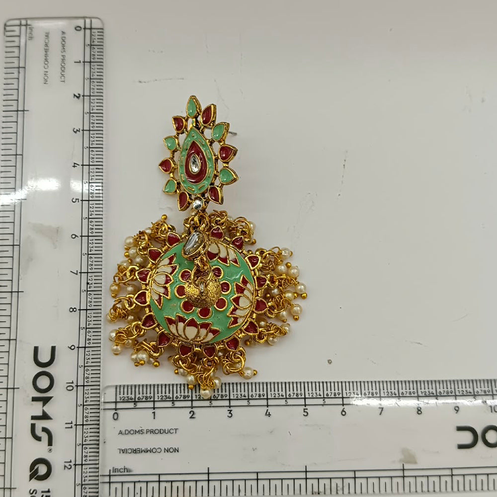 The99Jewel Designer Festive Meenakari Jhumka Earrings