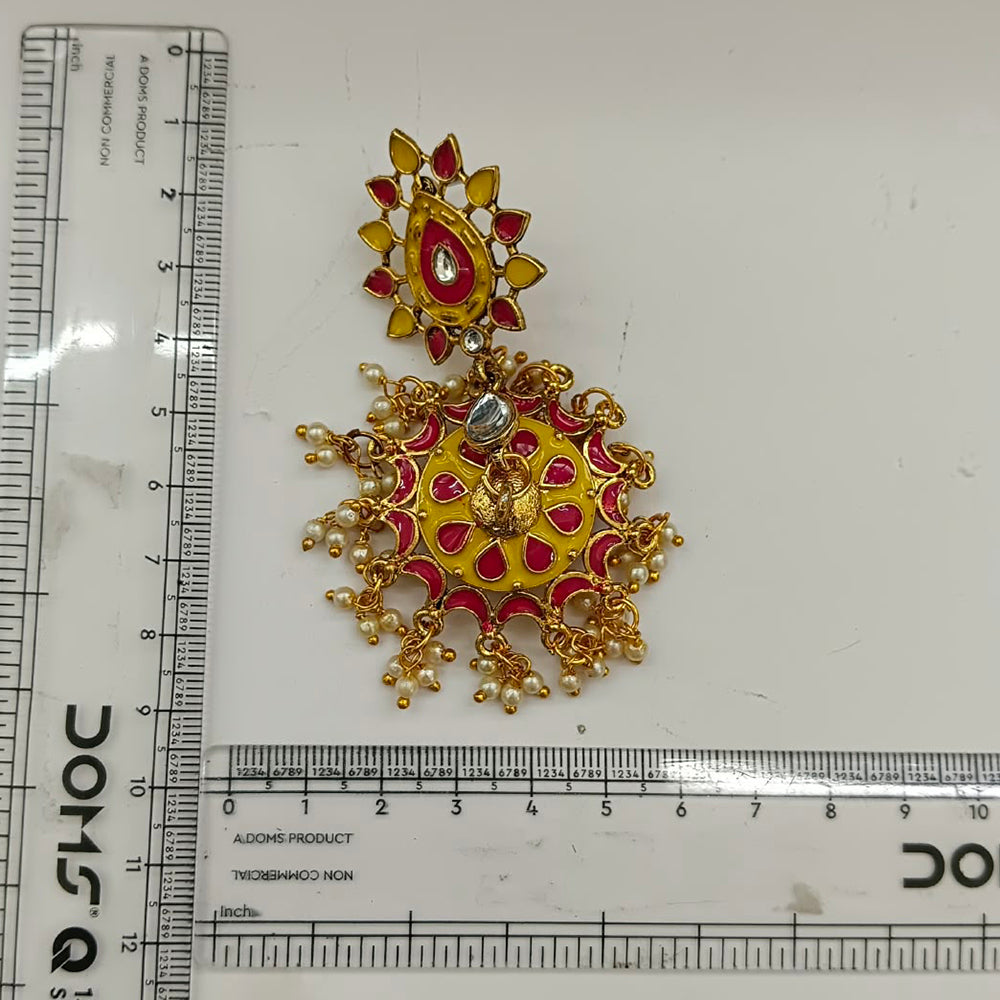 The99Jewel Designer Festive Meenakari Jhumka Earrings