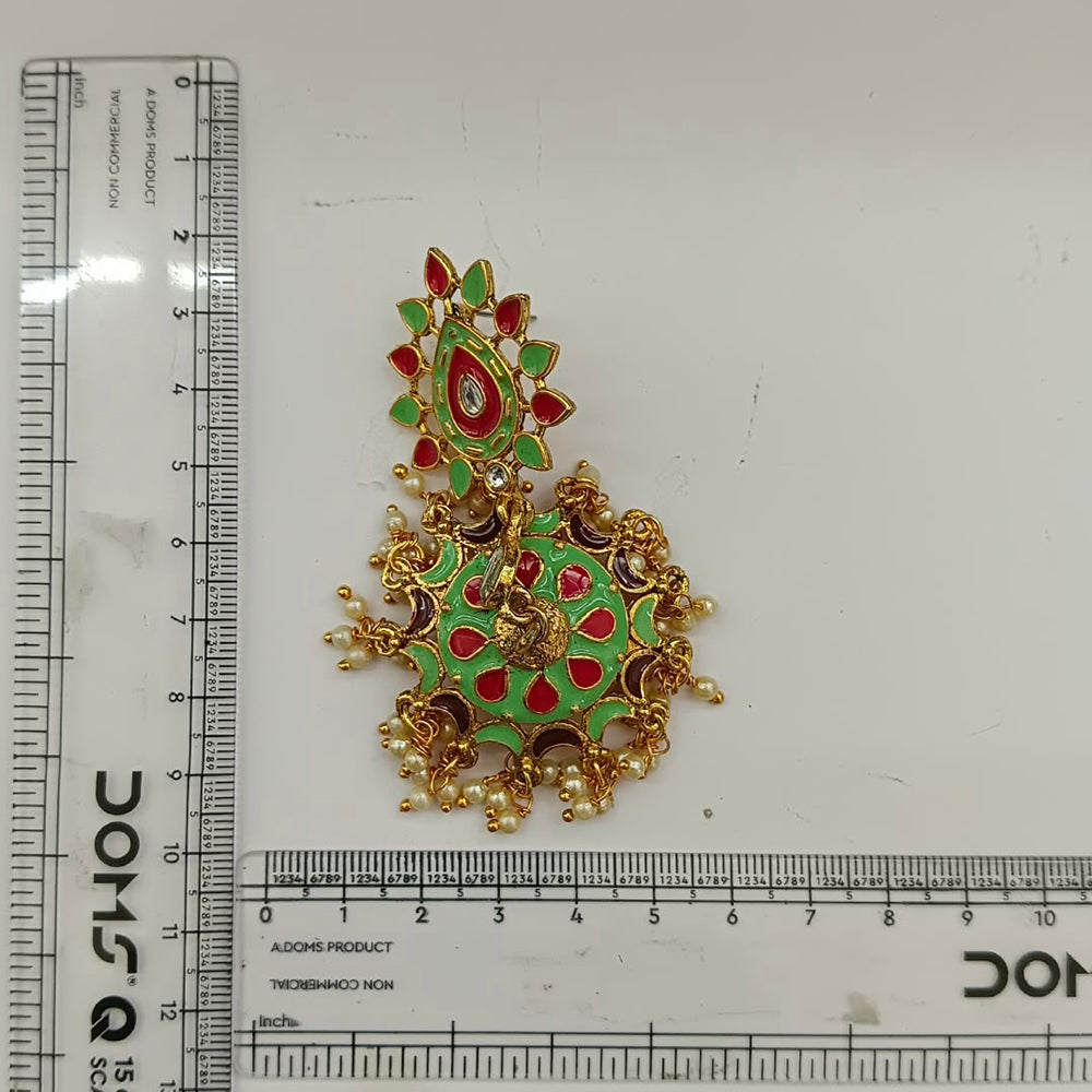 The99Jewel Designer Festive Meenakari Jhumka Earrings