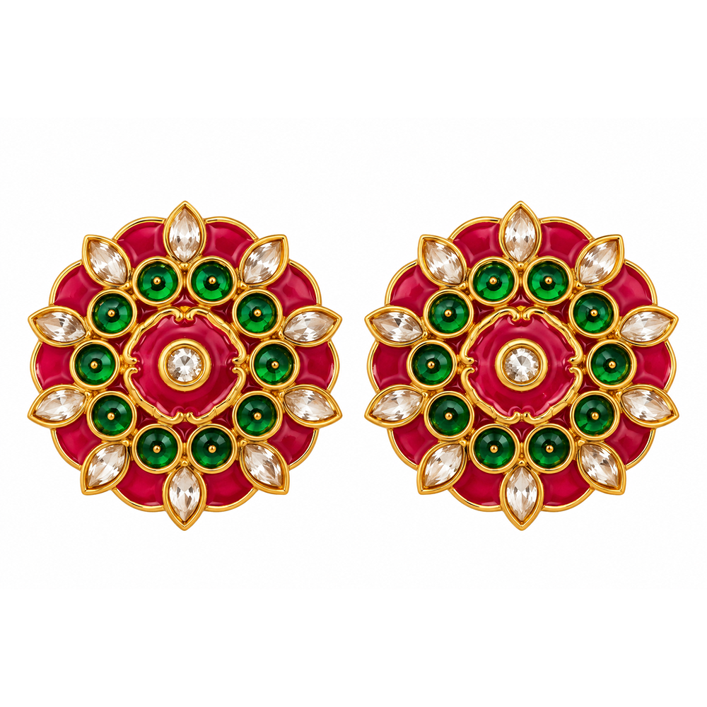 The99Jewel Designer Festive KundanStuds Earrings