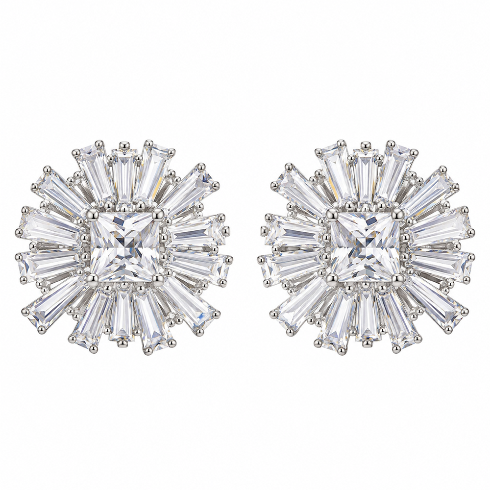 The99Jewel Sparkling AD Stone Stud Earring for Women for party and special Events