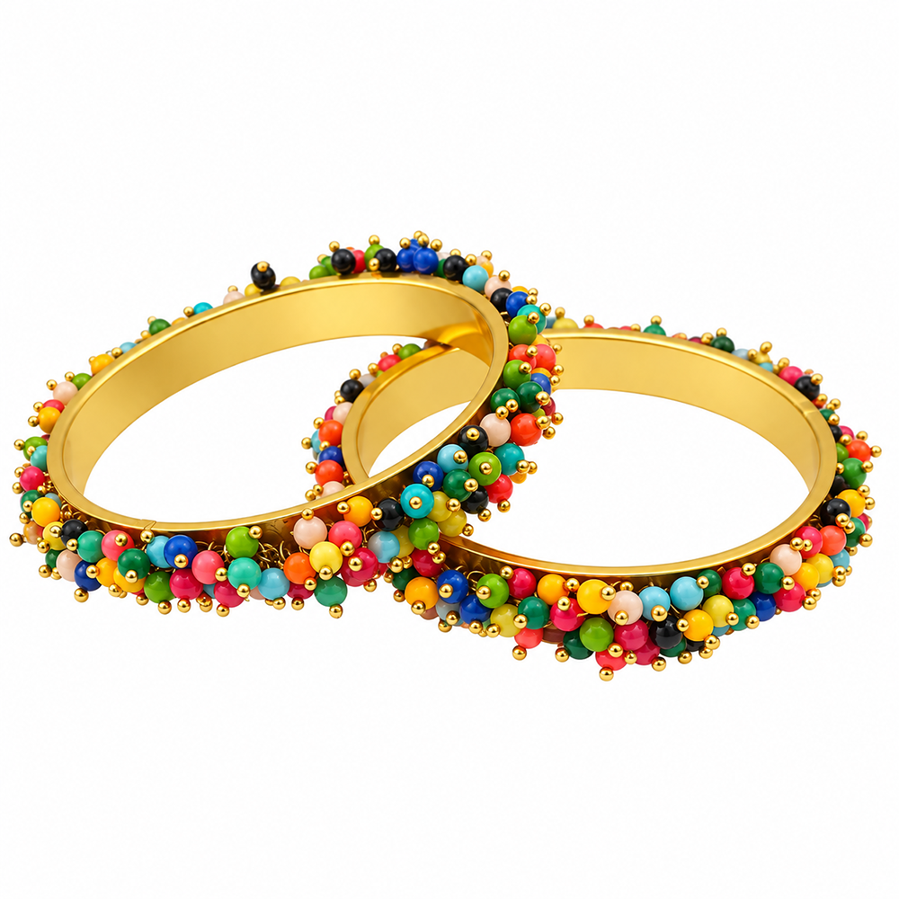 The99Jewel Beautiful Pearl Bangles for Women for Wedding and Celebration Wear