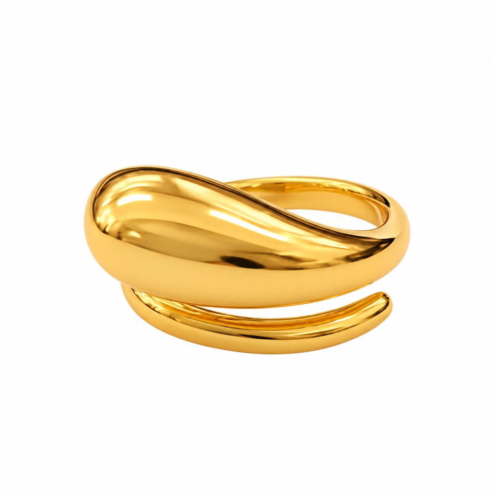 The99Jewel Open Wrap Anti-Tarnish Statement Finger Ring with Chunky Design for Women