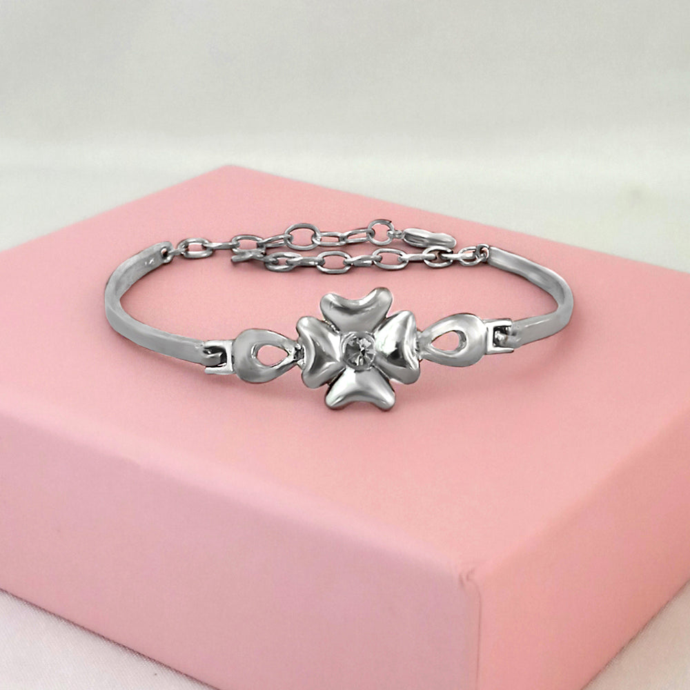 The99Jewel Silver Plated Austrian Stone Bracelet - 1400552