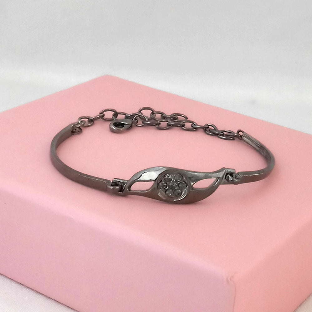 The99Jewel Black Plated Austrian Stone Bracelet - 1400553