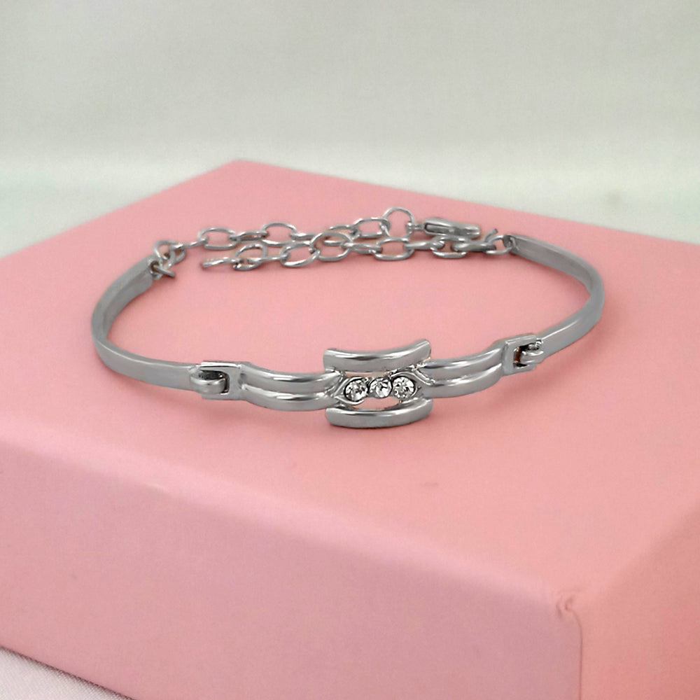 The99Jewel Silver Plated Austrian Stone Bracelet - 1400554A