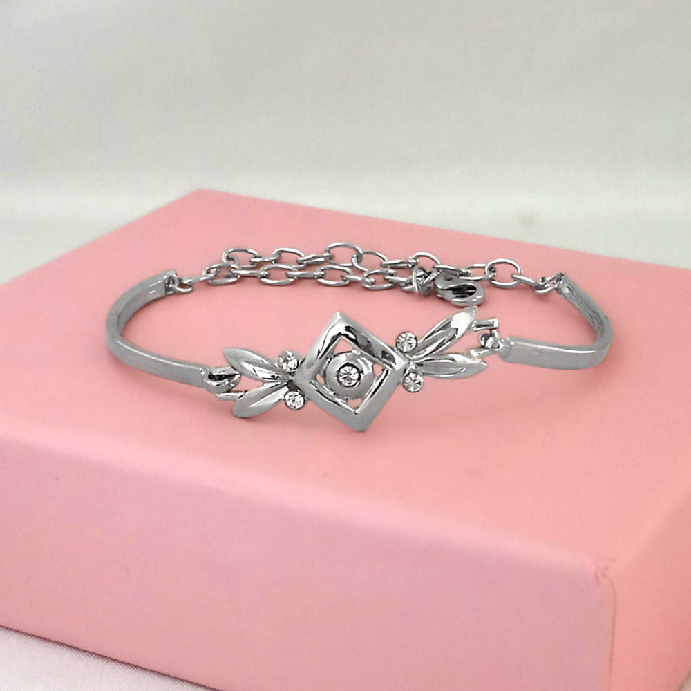 The99Jewel Silver Plated Austrian Stone Bracelet - 1400556A