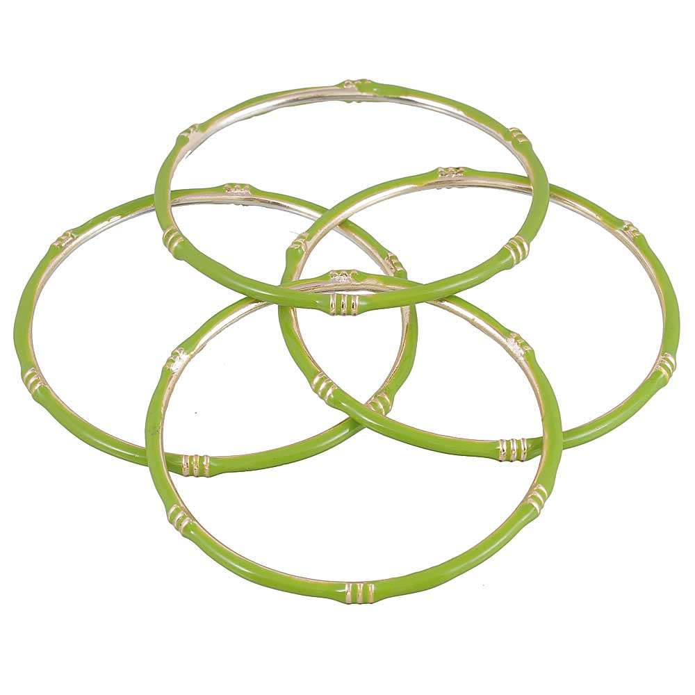 The99Jewel Gold Plated Meenakari Bangles Set ( 4 Piece In Set )